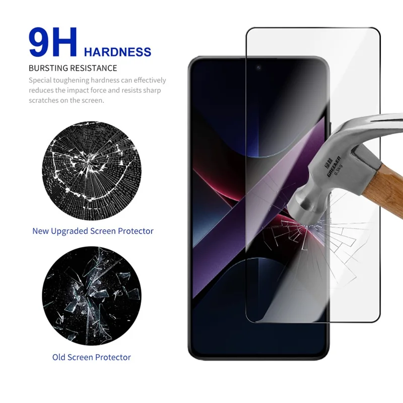 RURIHAI For Xiaomi Poco X7 Pro 5G Screen Protector Secondary Hardening High Aluminium-Silicon Glass Film