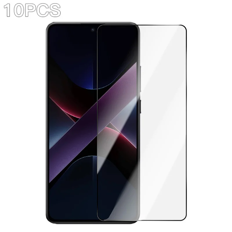 RURIHAI 10Pcs For Xiaomi Poco X7 Pro 5G High Aluminium-Silicon Glass Film 0.26mm 2.5D Screen Protector