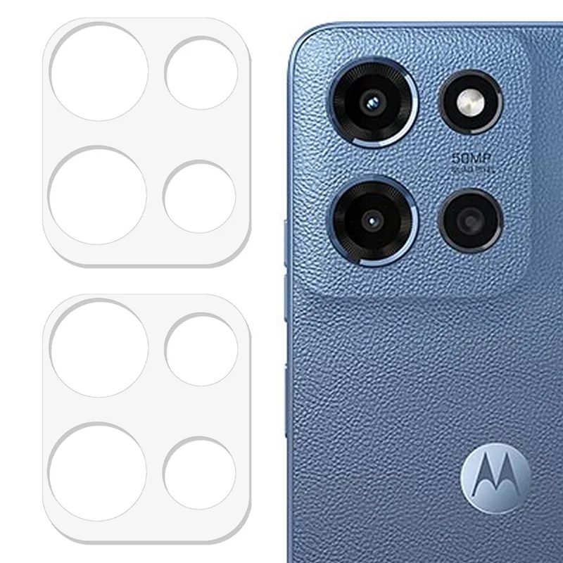 2 Peças para Motorola Moto G (2025) 5G Protetor de Lente da Câmera Vidro Temperado Curvado 3D Borda Anti-Risco Película de Lente