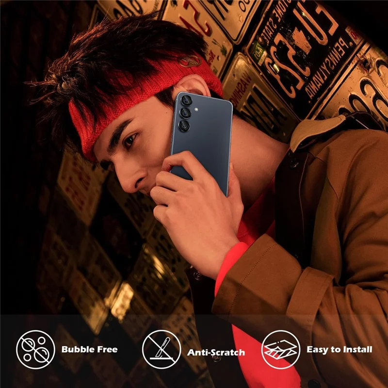 1 Lot de Film de Protection d'Objectif en Verre Trempé pour Samsung Galaxy S25+ - Anti-Rayures pour Objectif Arrière - Noir
