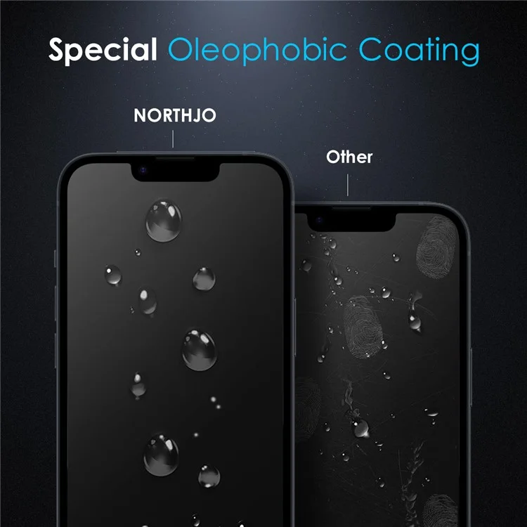 NORTHJO A++ For iPhone 16e Privacy Screen Protector Anti Spy High Aluminium-Silicon Glass 0.3mm Film