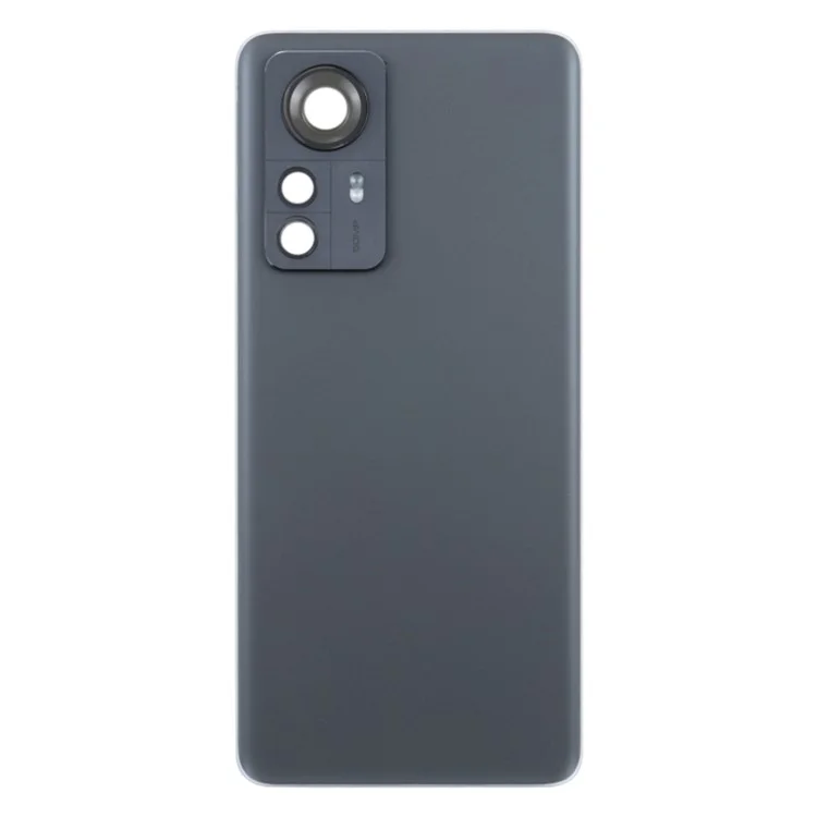 For Xiaomi 12 Pro 5G / 12 Pro (Dimensity) 5G OEM Battery Housing Back Cover with Camera Ring Lens Cover Replacement - Black