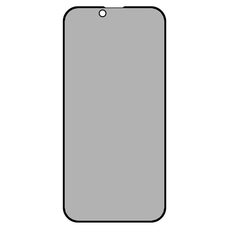 For iPhone 17e / 16e Anti-Peep Full Covering Screen Protector Silk Printing Tempered Glass Film