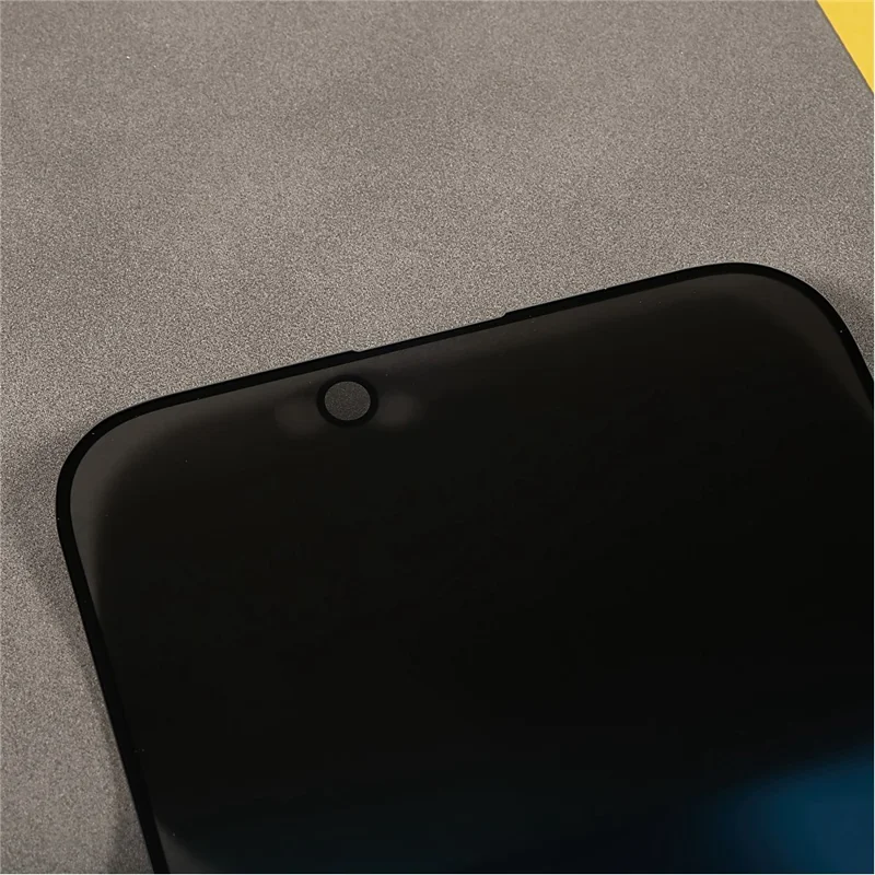 For iPhone 17e / 16e Anti-Peep Full Covering Screen Protector Silk Printing Tempered Glass Film