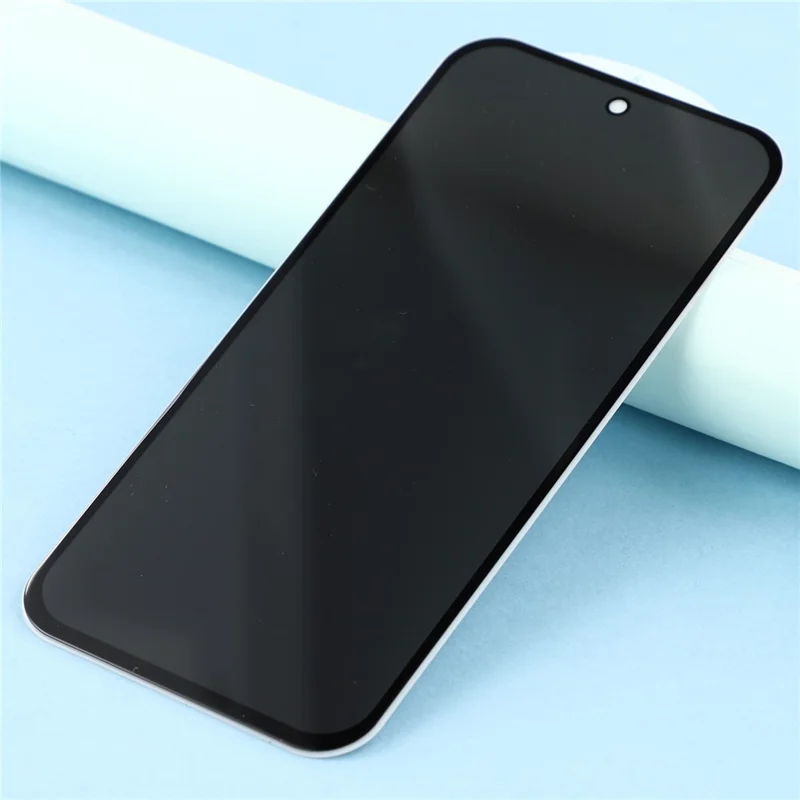 For Google Pixel 8 Anti-Peep Full Covering Screen Protector Silk Printing Tempered Glass Film