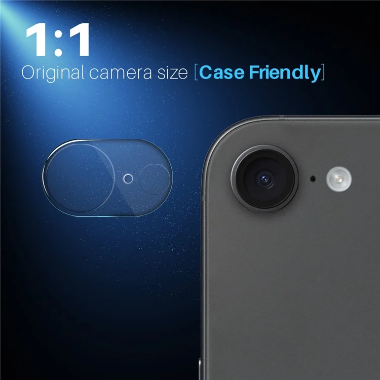 NORTHJO For iPhone 16e Camera Lens Protector Tempered Glass HD Clear 3D Full Coverage