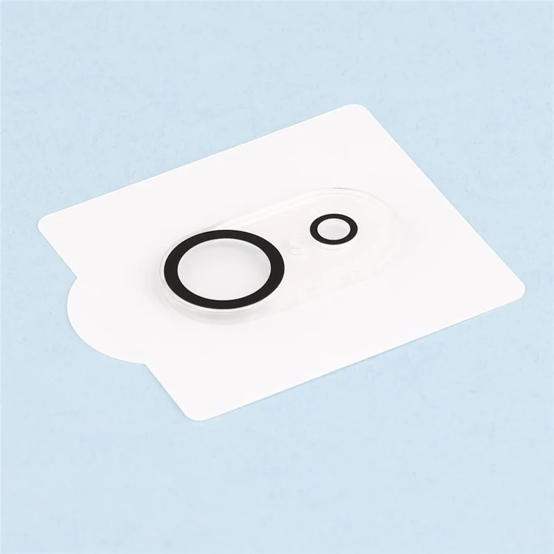 For iPhone 16e Camera Lens Protector with Black Circle Design Tempered Glass Lens Film