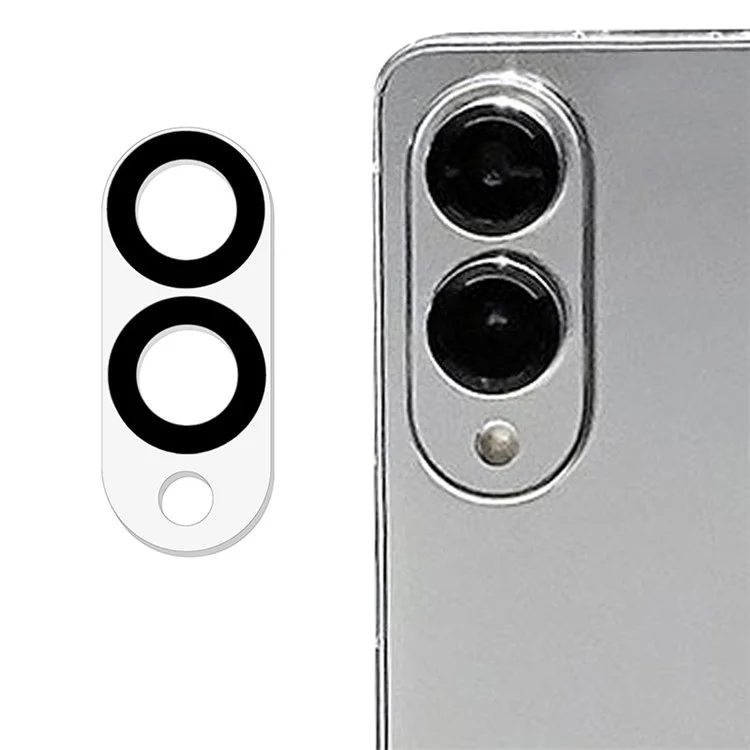 Für Samsung Galaxy S25 Edge Gehärtetes Glas Linsen-Schutzfolie Schwarzer Seidendruck Kamera Linsenfilm
