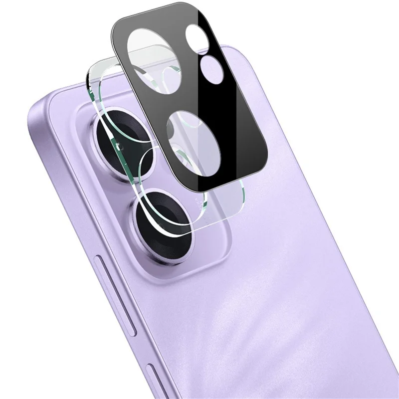 IMAK For Oppo Reno13 F 5G  /  4G Tempered Glass Lens Film + Acrylic Cap (Black Version)