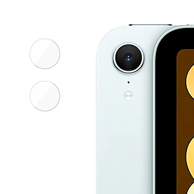 2Pcs For iPad mini (2024) Camera Lens Protector Straight Edge Tempered Glass Lens Film