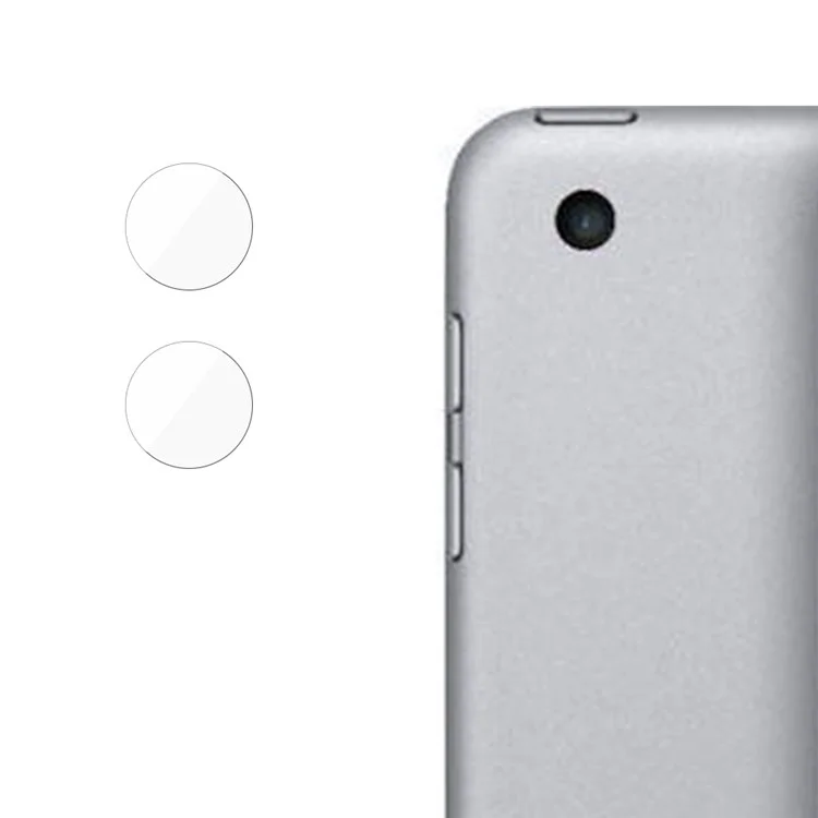 2Pcs For iPad 9.7-inch (2018) / (2017) Camera Lens Protector Straight Edge Tempered Glass Lens Film