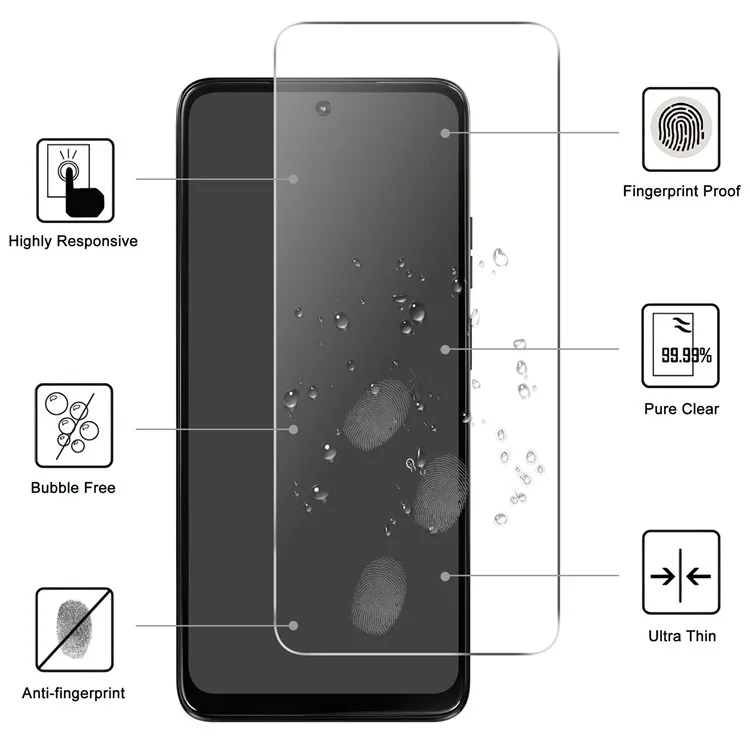 Für Motorola Moto G (2025) 5G Displayschutz HD Hartglas Folie 2.5D