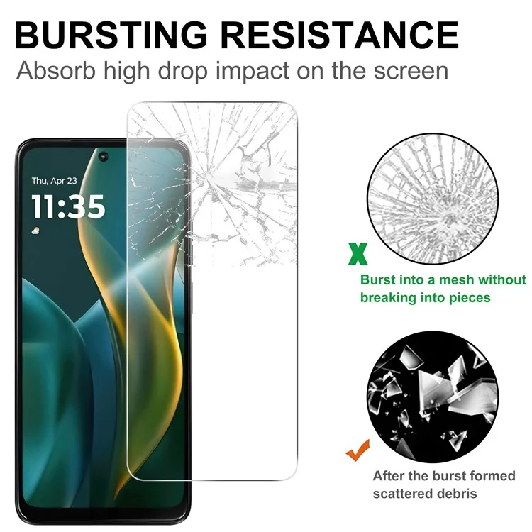 Für Motorola Moto G (2025) 5G Displayschutz HD Hartglas Folie 2.5D