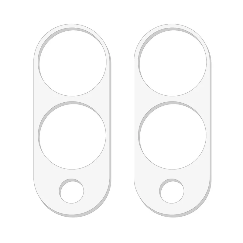 2 stk. til Samsung Galaxy S25 Edge Kameraobjektivbeskytter 3D Buekant Anti-Krat Tempered Glass Linseside