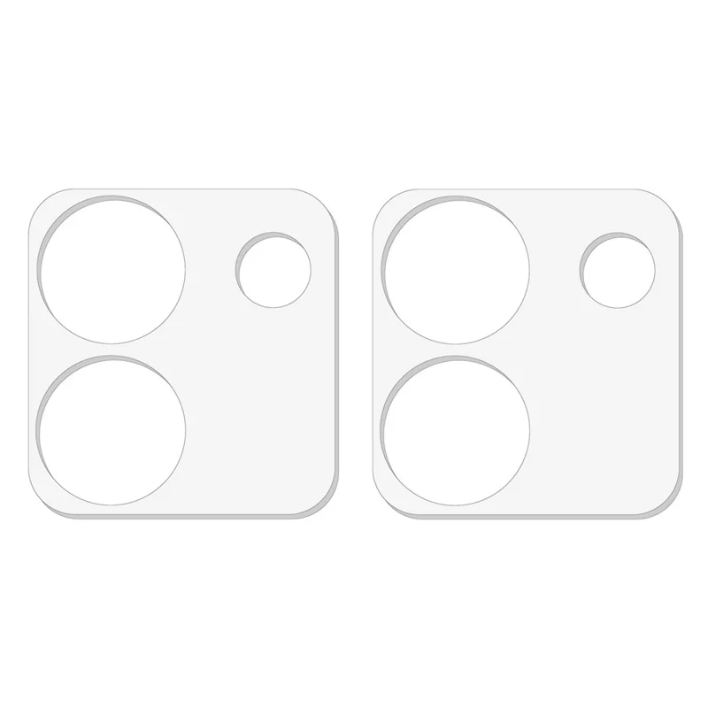 2Pcs For Xiaomi Poco M7 Pro 5G Camera Lens Protector 3D Arc Edge Anti-Scratch Tempered Glass Lens Film