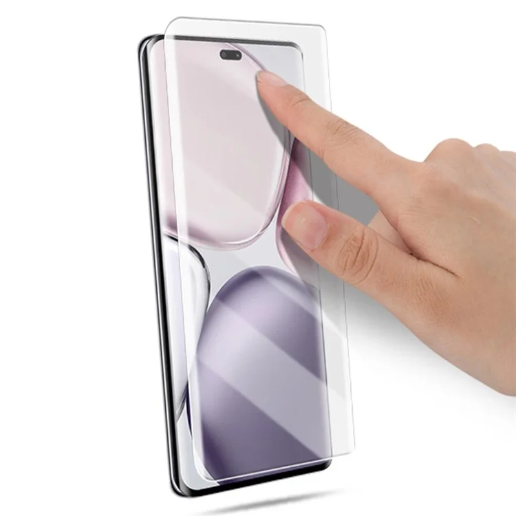 AMORUS Per Honor Magic7 Lite 5G Pellicola Protettiva Schermo in Vetro Temperato con Liquido UV