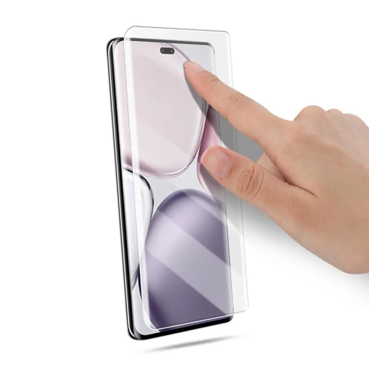 MOCOLO Für Honor Magic7 Lite 5G Displayschutz Gehärtetes Glas UV Liquid Film 3D Curved Vollflächiger Schutz
