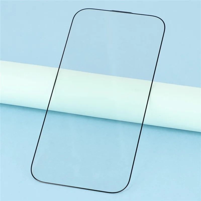 For iPhone 15 Tempered Glass Screen Protector 0.33mm High Aluminium-Silicon Glass Screen Film Electroplated Silk-Print