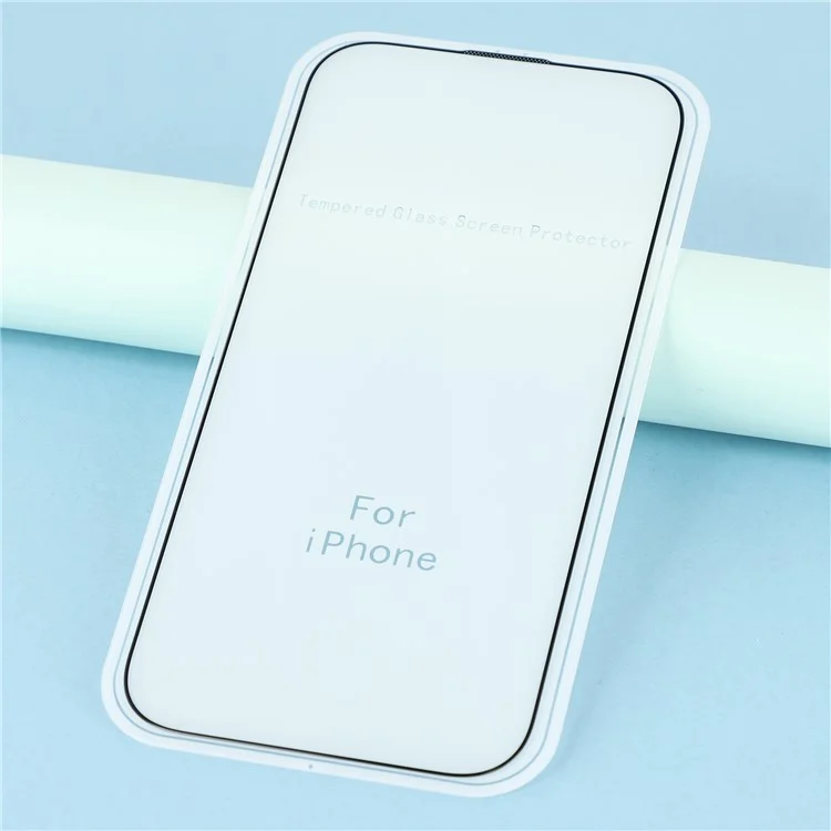 For iPhone 16 Tempered Glass Screen Protector 0.33mm High Aluminium-Silicon Glass Screen Film Electroplated Silk-Print
