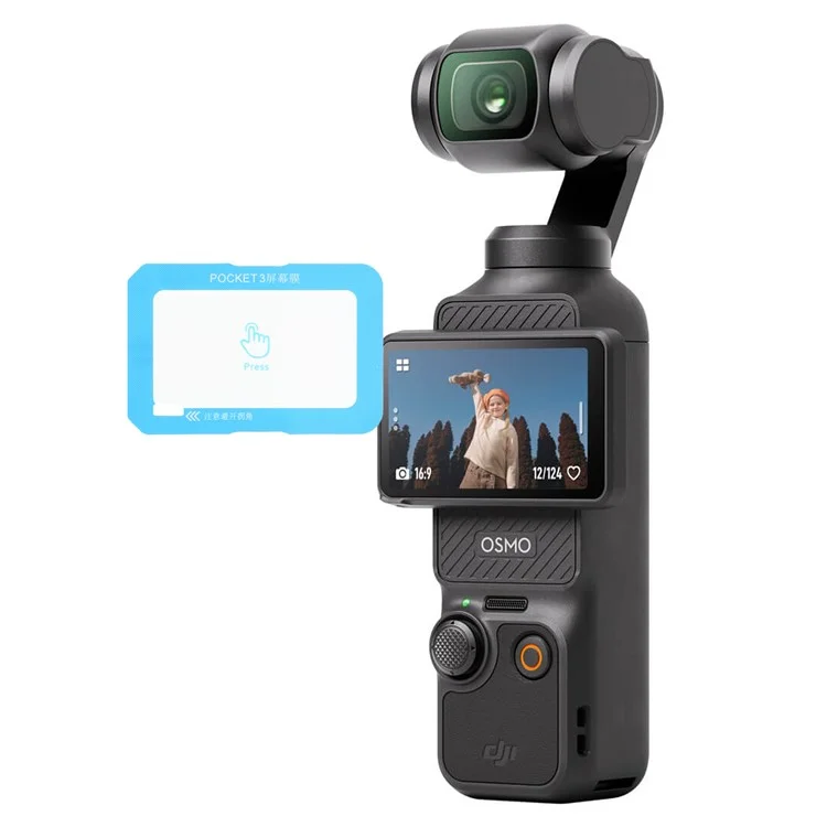 Защитное стекло для DJI Osmo Pocket 3 с самоустановкой, прозрачная закаленная пленка