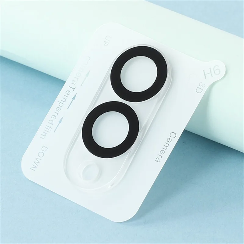 For Samsung Galaxy S25 Edge Camera Lens Protector Black Circle Design HD Clear Tempered Glass Lens Film