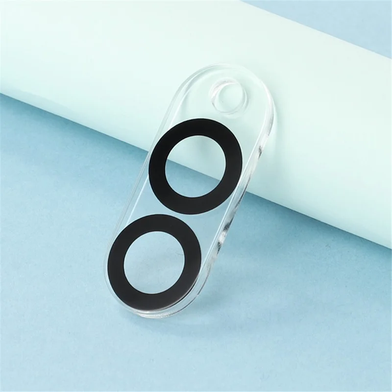 For Samsung Galaxy S25 Edge Camera Lens Protector Black Circle Design HD Clear Tempered Glass Lens Film