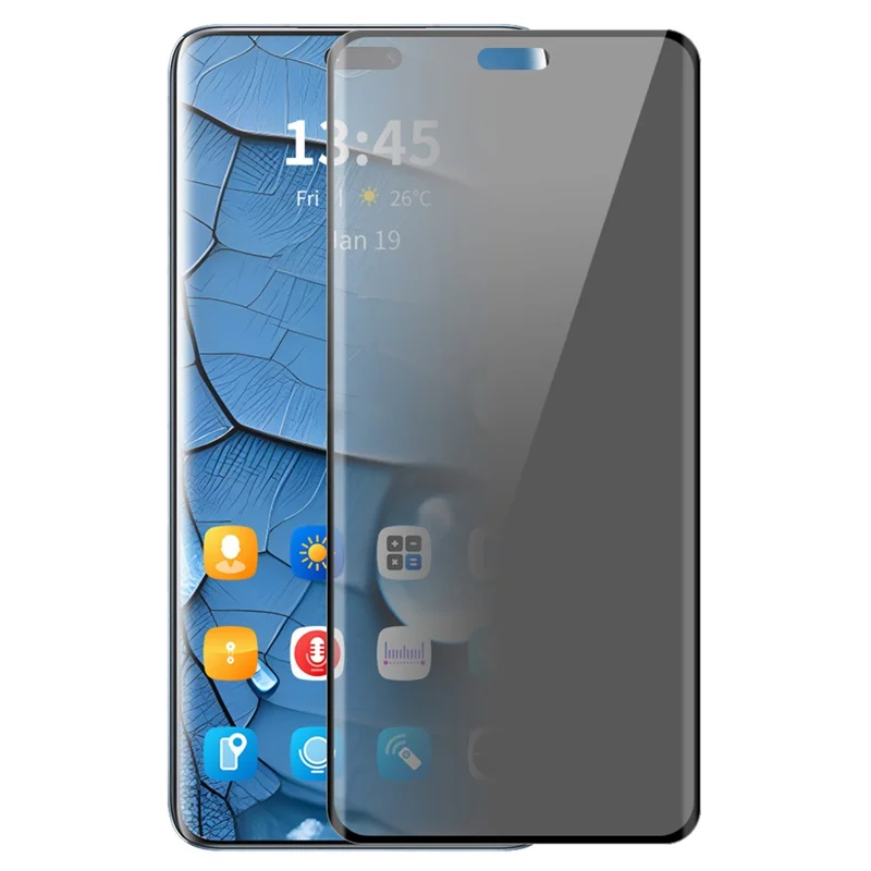 ENKAY HAT PRINCE For Huawei nova 12 Pro 5G  /  nova 12 Ultra 5G Privacy Screen Protector 3D Curved Tempered Glass Anti-Spy Film