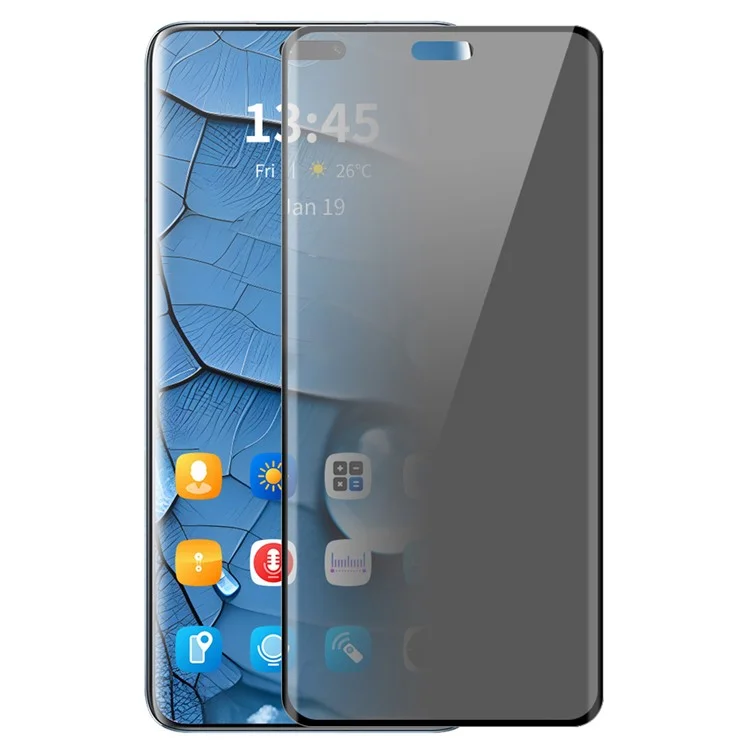 ENKAY HAT PRINCE For Honor Magic6 Pro 5G Privacy Screen Protector 3D Curved Tempered Glass Anti-Spy Film