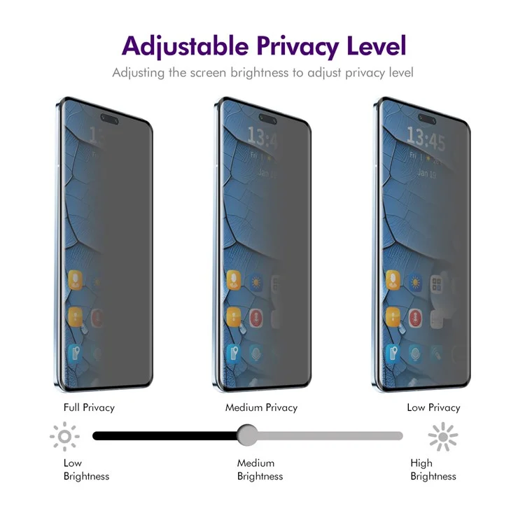 ENKAY HAT PRINCE For Honor Magic6 Pro 5G Privacy Screen Protector 3D Curved Tempered Glass Anti-Spy Film