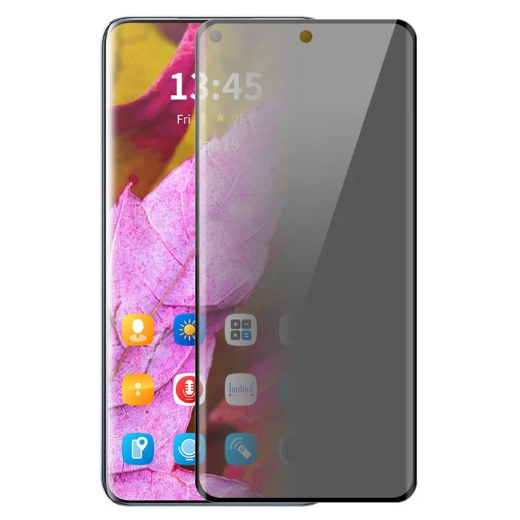 ENKAY HAT PRINCE Für Motorola Edge 50 5G Blickschutz-Displayschutz 3D Gebogenes Hartglas Anti-Spionage-Schutzfolie