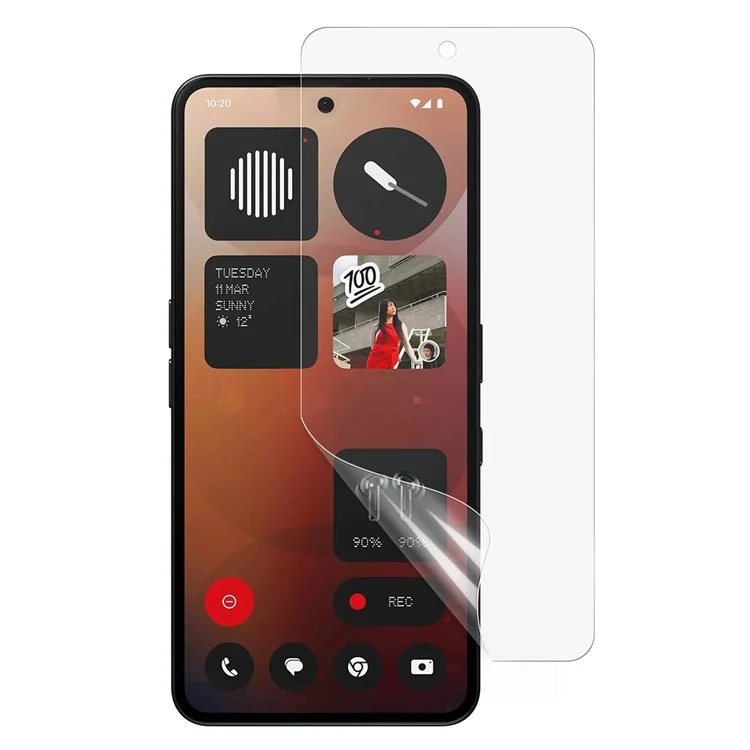 Защитная пленка для Nothing Phone (3a) / (3a) Pro, PET, без пузырей, ультра-прозрачная
