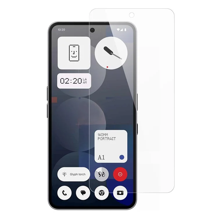 AMORUS Per Nothing Phone (3a) Pro Pellicola Protettiva Schermo 2.5D Bordo Curvo 9H Vetro Temperato in Alluminio-Silicio