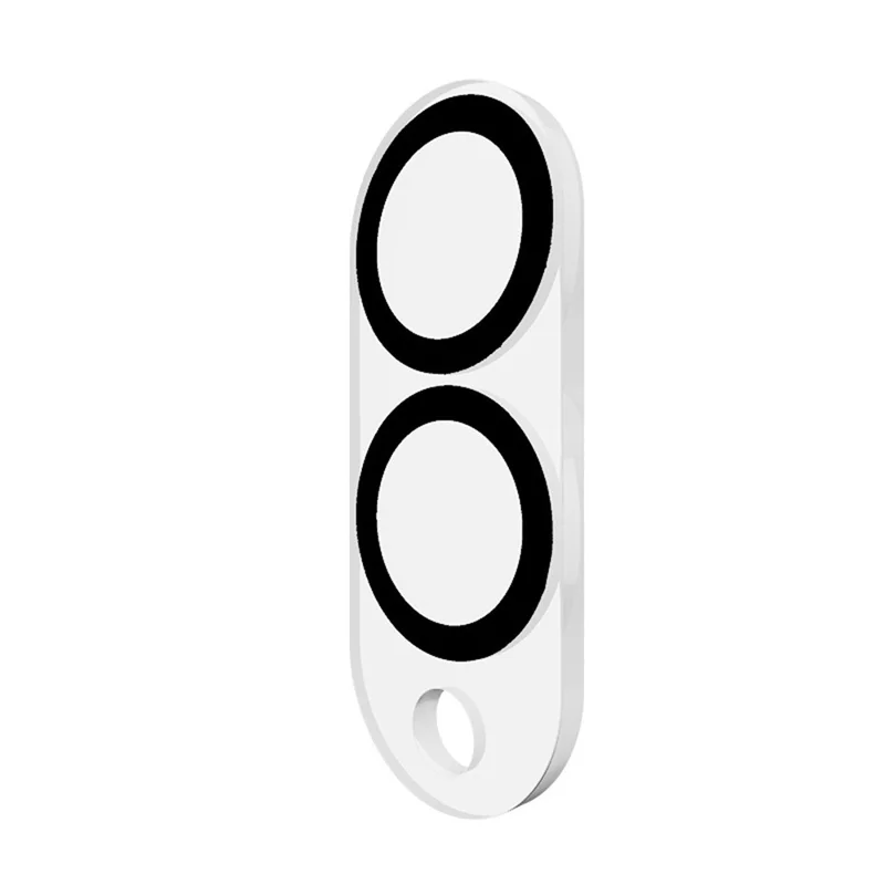RURIHAI Pour Samsung S25 Edge Protection d'objectif Transparent Cercle Noir Verre Aluminium-Silicium 3D Film de Protection d'objectif