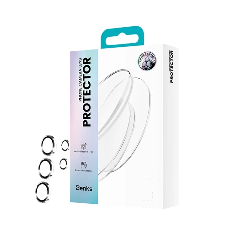 BENKS Pour Samsung Galaxy S25 Ultra Protection de Lentille de Caméra en Verre Gorilla de Corning Haute Transparence Film Anti-Rayures et Anti-Reflets