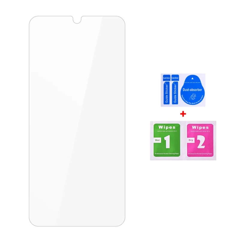5 قطع لشاشة هاتف Samsung Galaxy M06 5G واقي الشاشة 0.3 مم 2.5D زجاج مقوى شفاف