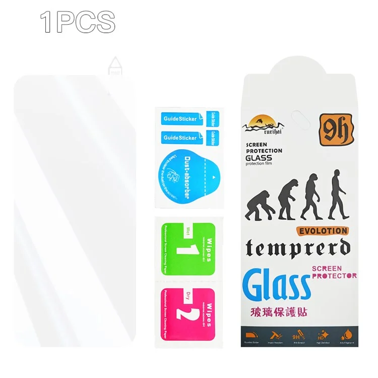 RURIHAI For Motorola Moto G Power (2025) Tempered Glass Screen Protector AR Electroplated Crystal Clear Screen Film