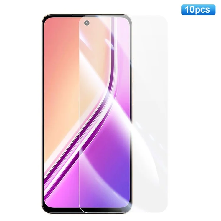 RURIHAI 10Pcs For Realme P3x 5G Tempered Glass Screen Protector AR Electroplated Crystal Clear Screen Film