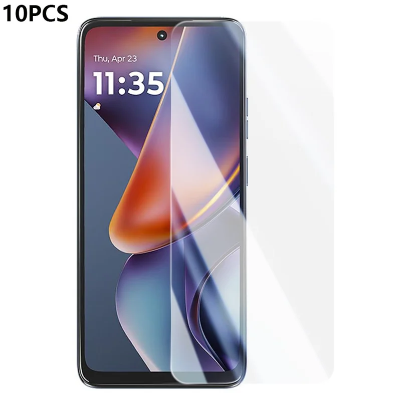 RURIHAI 10 unidades para Motorola Moto G (2025) 5G Protector de pantalla 0,26 mm 2,5D Película de vidrio de silicio de alto aluminio