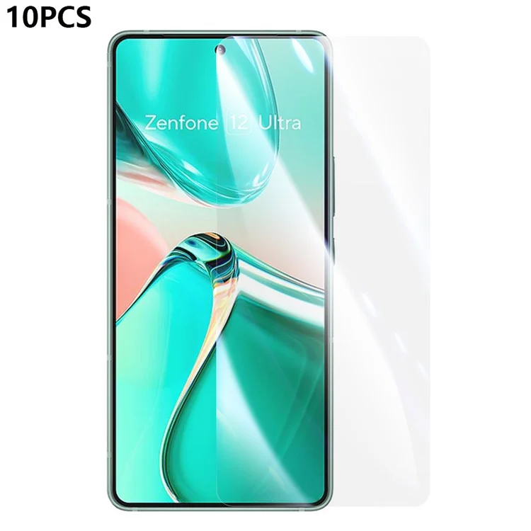 RURIHAI 10Pcs For Asus Zenfone 12 Ultra 5G Screen Protector 0.26mm 2.5D High Aluminium Silicon Glass Film