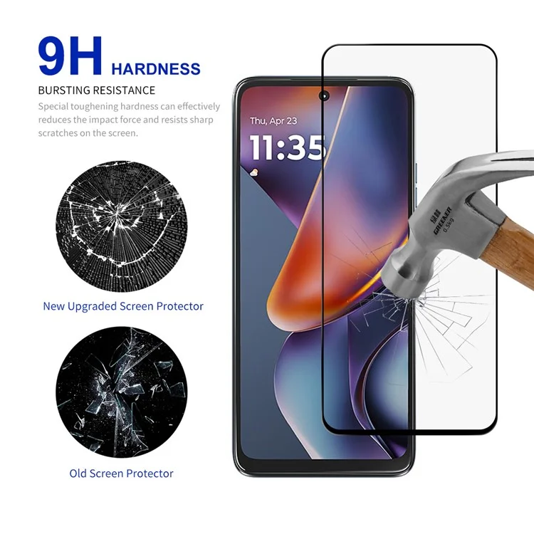 RURIHAI Für Motorola Moto G (2025) 5G Displayschutz Sekundäre Härtung Hochfestes Aluminium-Silizium-Glas Schutzfolie