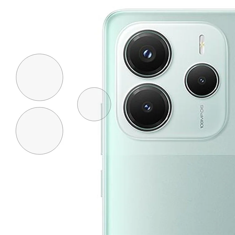 Para Xiaomi Redmi Note 14 5G Protetor de Lente de Câmera Vidro Temperado Película Traseira para Lente do Celular
