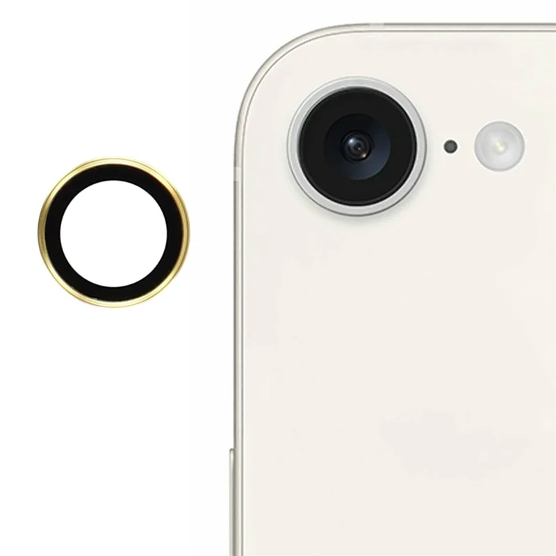 X-LEVEL AR Spotlight Series For iPhone 16e Camera Lens Protector Set HD Individual Lens Film - Gold