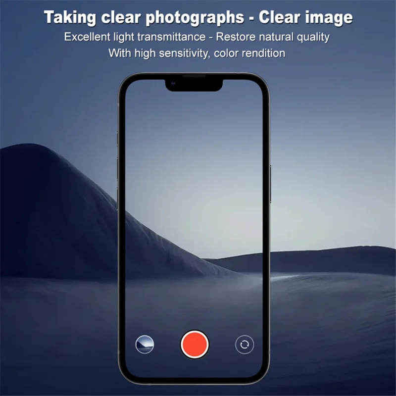 IMAK For iPhone 16e Tempered Glass Lens Film + Acrylic Cap (Black Version)