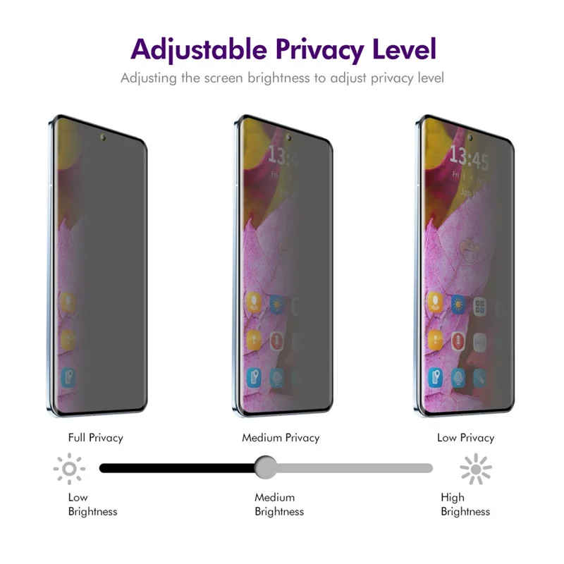 ENKAY HAT PRINCE For vivo X200 Pro 5G Privacy Screen Protector 3D Curved Screen Film with Installation Tool