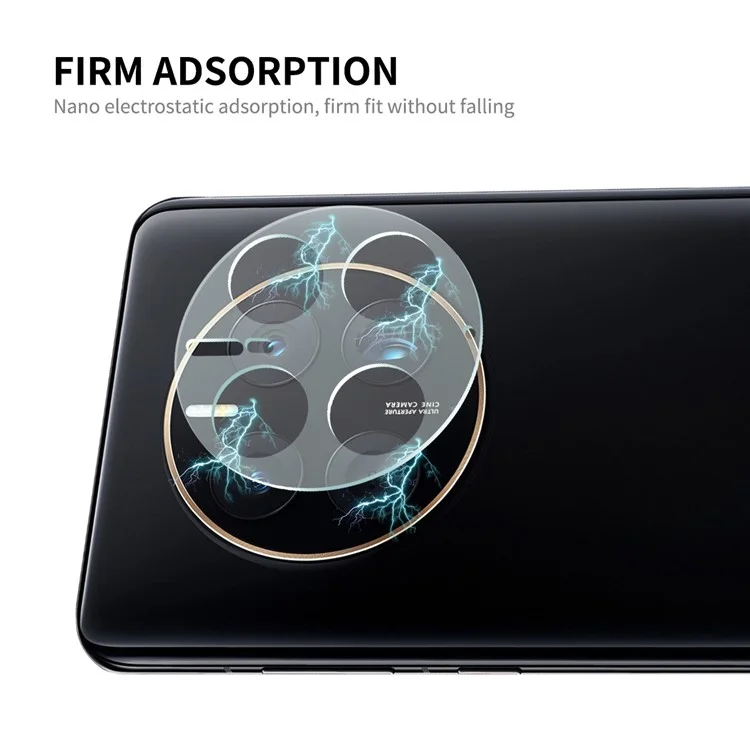 ENKAY HAT PRINCE pour Huawei Mate 50 Pro 4G Couvrant complètement la protection de l'objectif de caméra Verre trempé ultra-haute définition Anti-explosion Film de protection de l'objectif