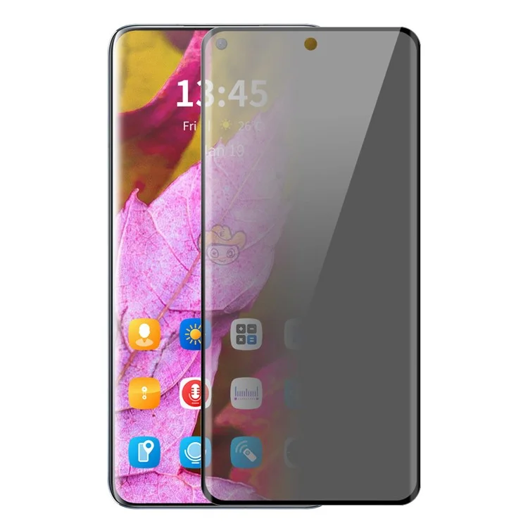ENKAY HAT PRINCE Sichtschutz-Displayschutzfolie für Oppo Reno12 Pro 5G (Global) / A5 Pro 5G 3D Curved Schutzfolie mit Installationswerkzeug