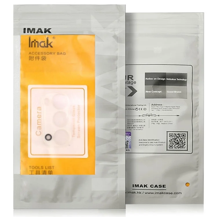 IMAK Pour Huawei Mate 50 Pro 4G Protecteur d'objectif de caméra Verre trempé HD + Capuchon d'objectif en acrylique