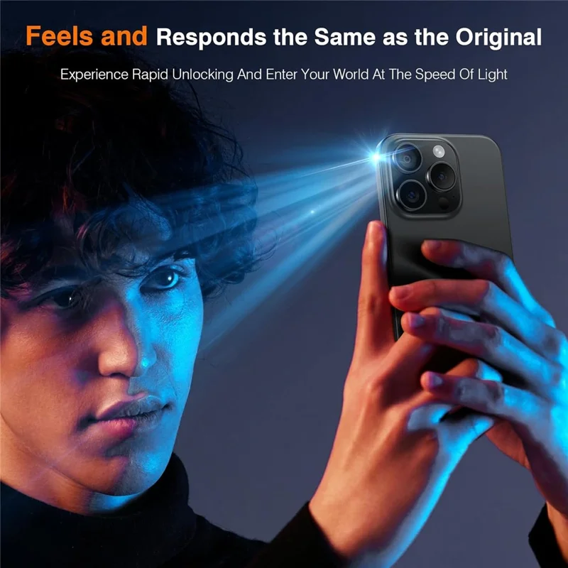 2Pcs For iPhone 16 Pro Screen Protector Anti Spy High Aluminium Silicon Glass Film with Dust Removal Tool