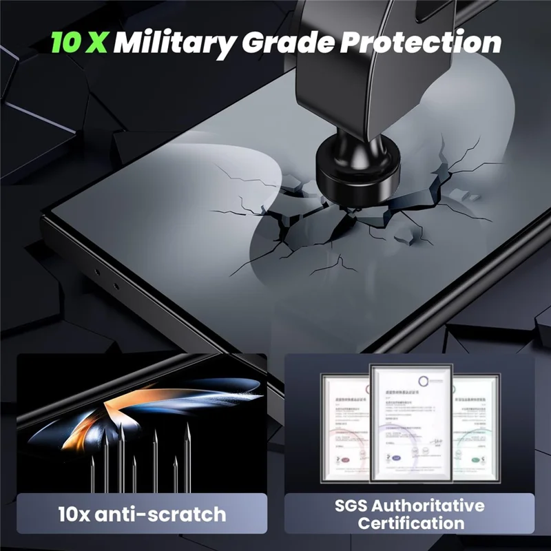 2Pcs For Samsung Galaxy S24 Ultra Anti Spy High Aluminium Silicon Glass Screen Protector (Fingerprint Unlock)