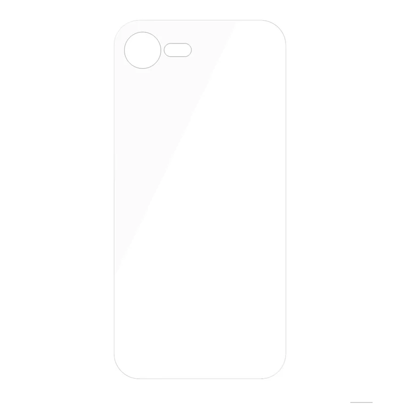 For iPhone 16e Tempered Glass Phone Back Protector 0.3mm Arc Edge HD Clear Back Film